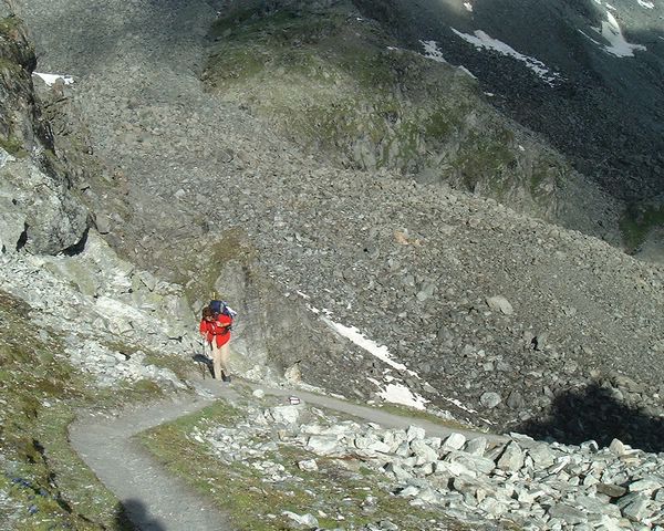 Climbing Col des Roux